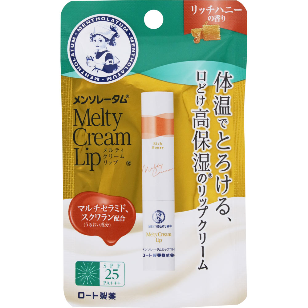 メルティークリームリップ リッチハニー ２．４ｇ ロート製薬