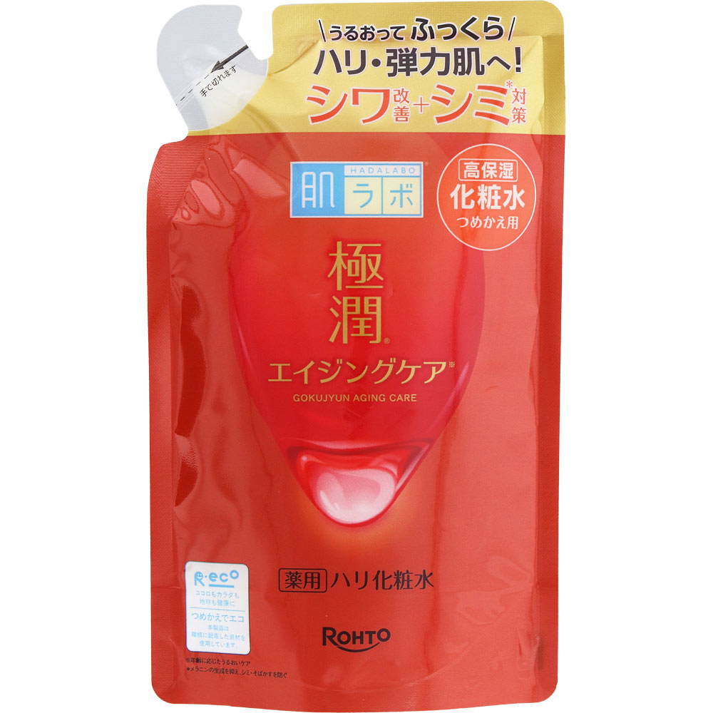 肌ラボ 極潤 薬用ハリ化粧水 つめかえ用 １７０ｍｌ ロート製薬 (医薬部外品)