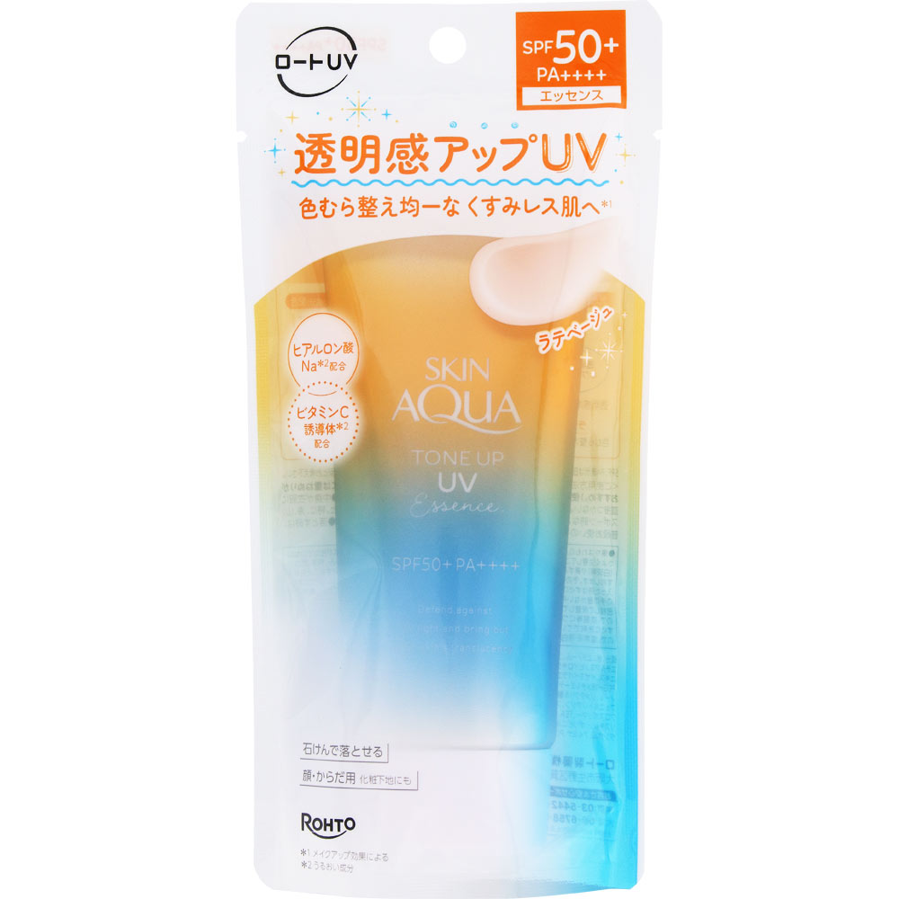 スキンアクアトーンアップＵＶエッセンスラテベージュ ８０ｇ ロート製薬