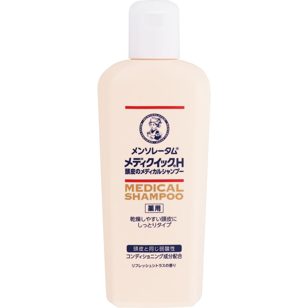 メンソレータム メディクイックＨ 頭皮のメディカルシャンプー しっとり ボトル ２００ｍｌ ロート製薬 (医薬部外品)