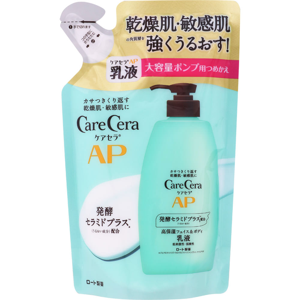 ケアセラＡＰフェイス＆ボディ乳液大容量詰替 ３７０ｍｌ ロート製薬
