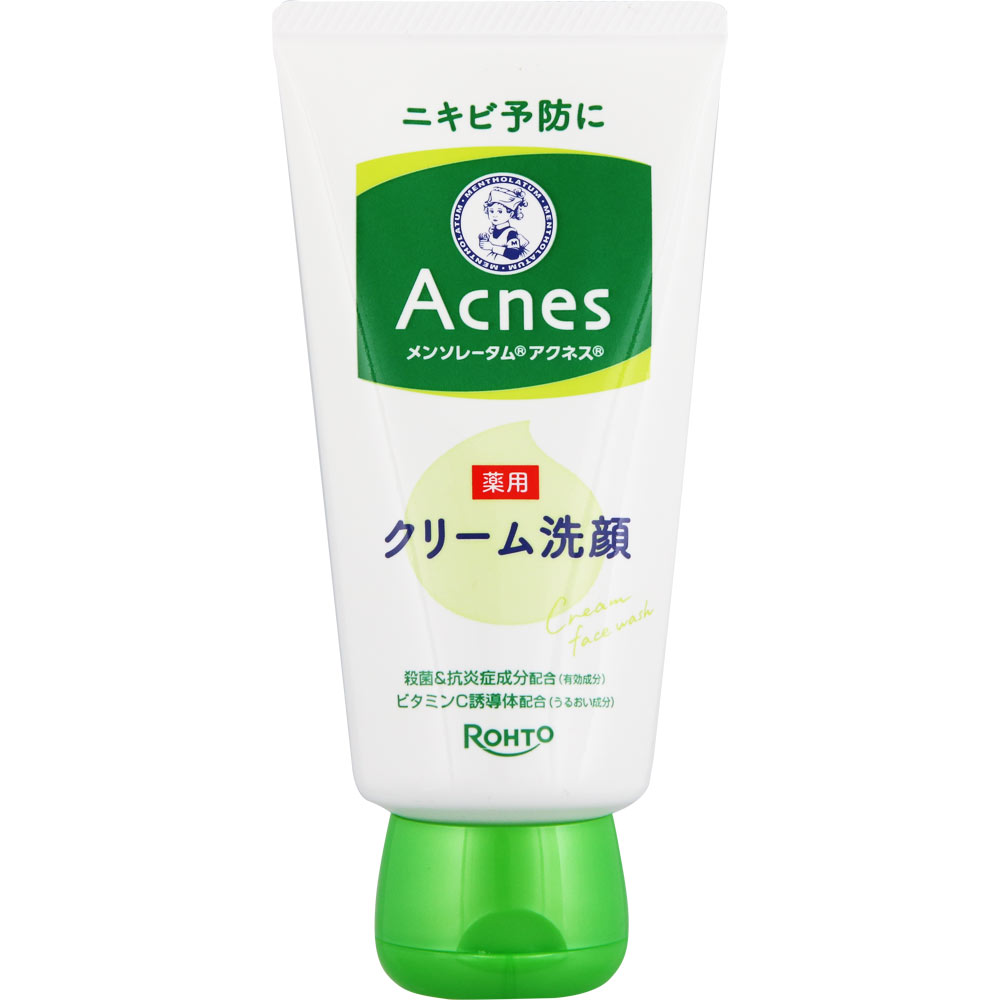 メンソレータム アクネス 薬用クリーム洗顔 １３０ｇ ロート製薬 (医薬部外品)