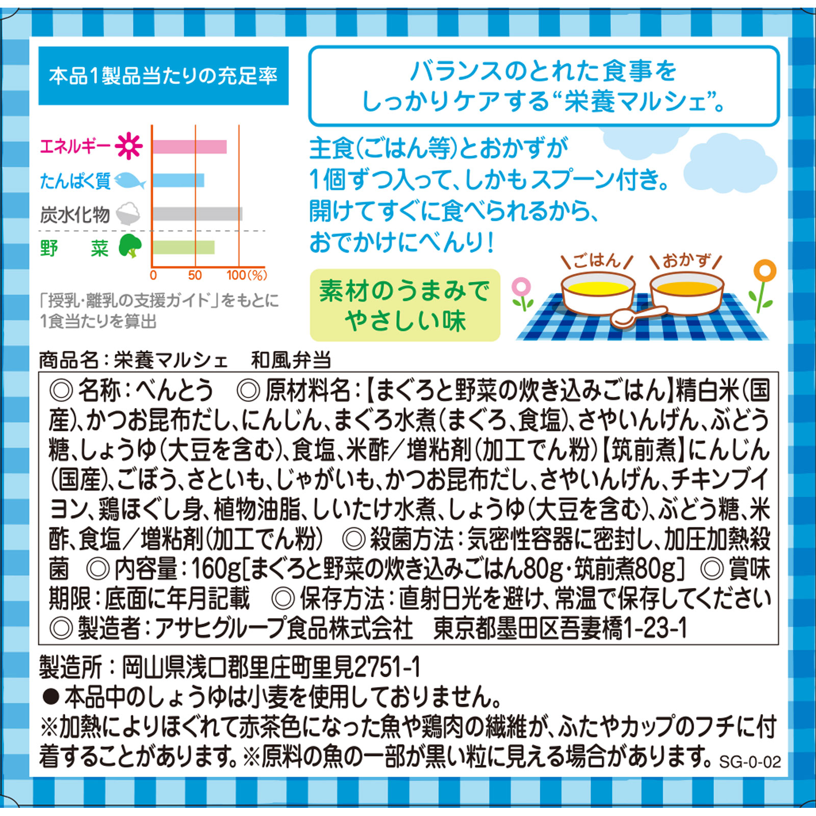 栄養マルシェ和風弁当 80g×2 和光堂