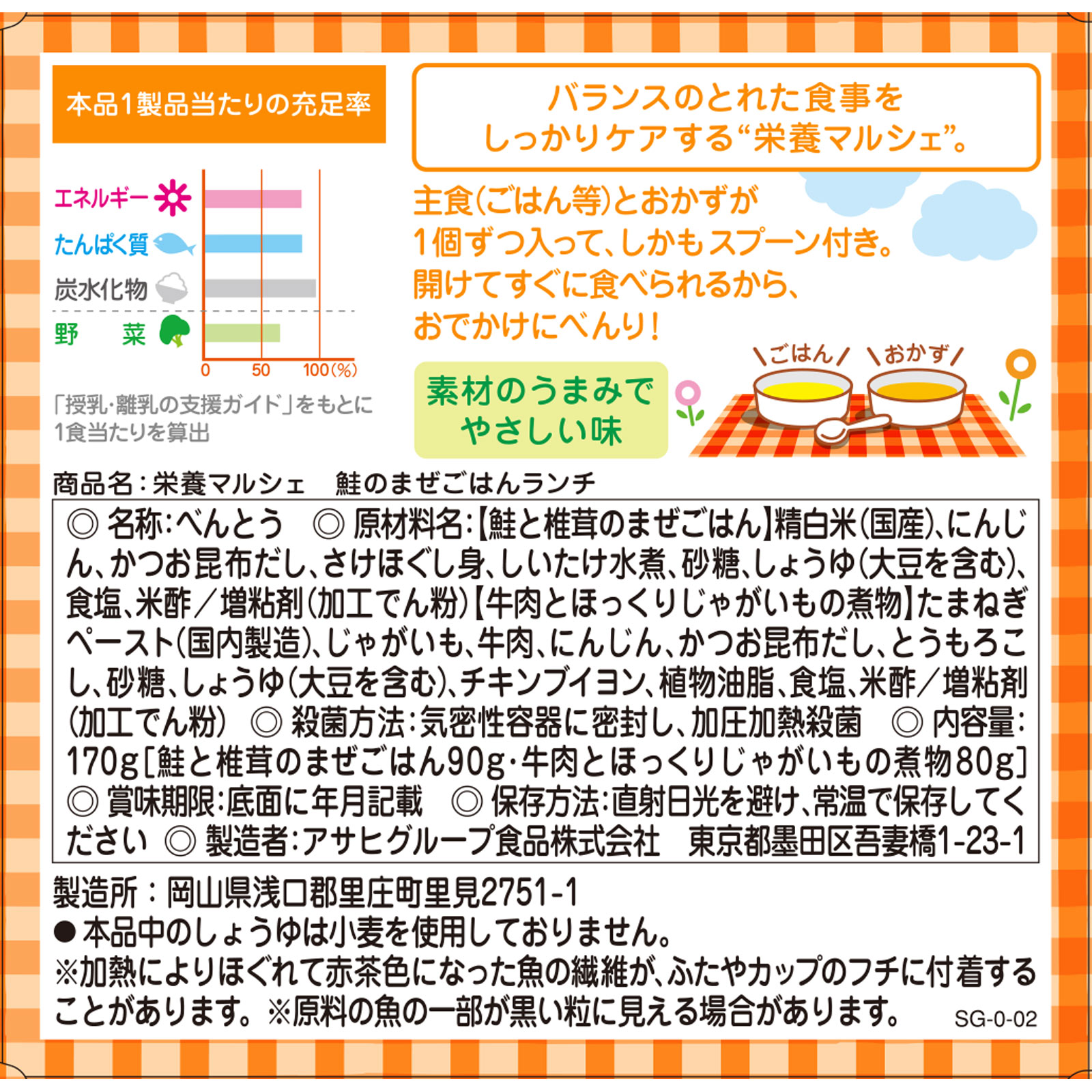 栄養マルシェ鮭のまぜごはんランチ 90g+80g 和光堂