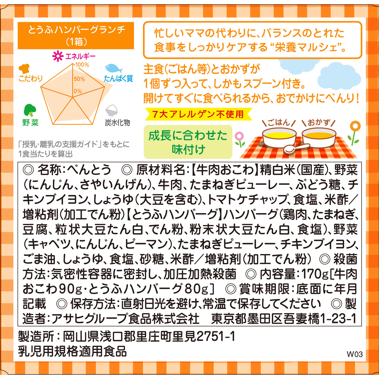 栄養マルシェとうふハンバーグランチ ９０ｇ＋８０ｇ 和光堂
