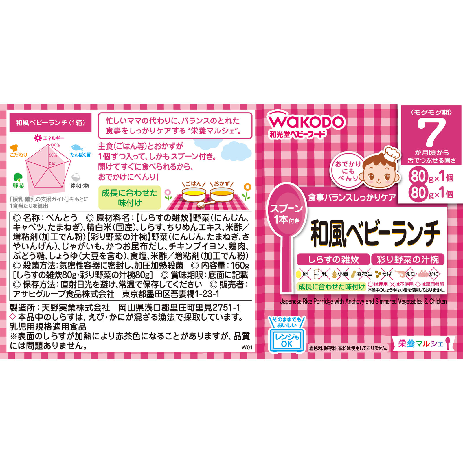 栄養マルシェ 和風ベビーランチ ８０ｇ×２ 和光堂