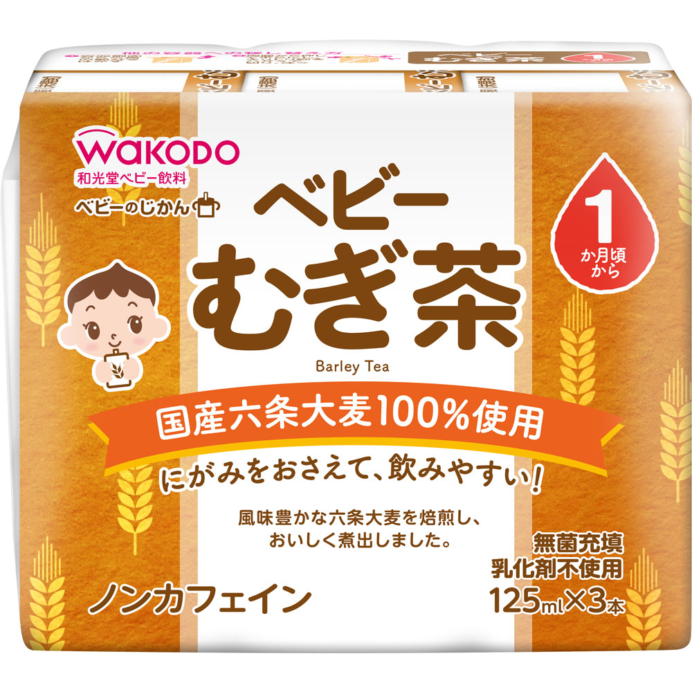ベビーのじかん むぎ茶 紙パック １２５ｍｌ×３ 和光堂