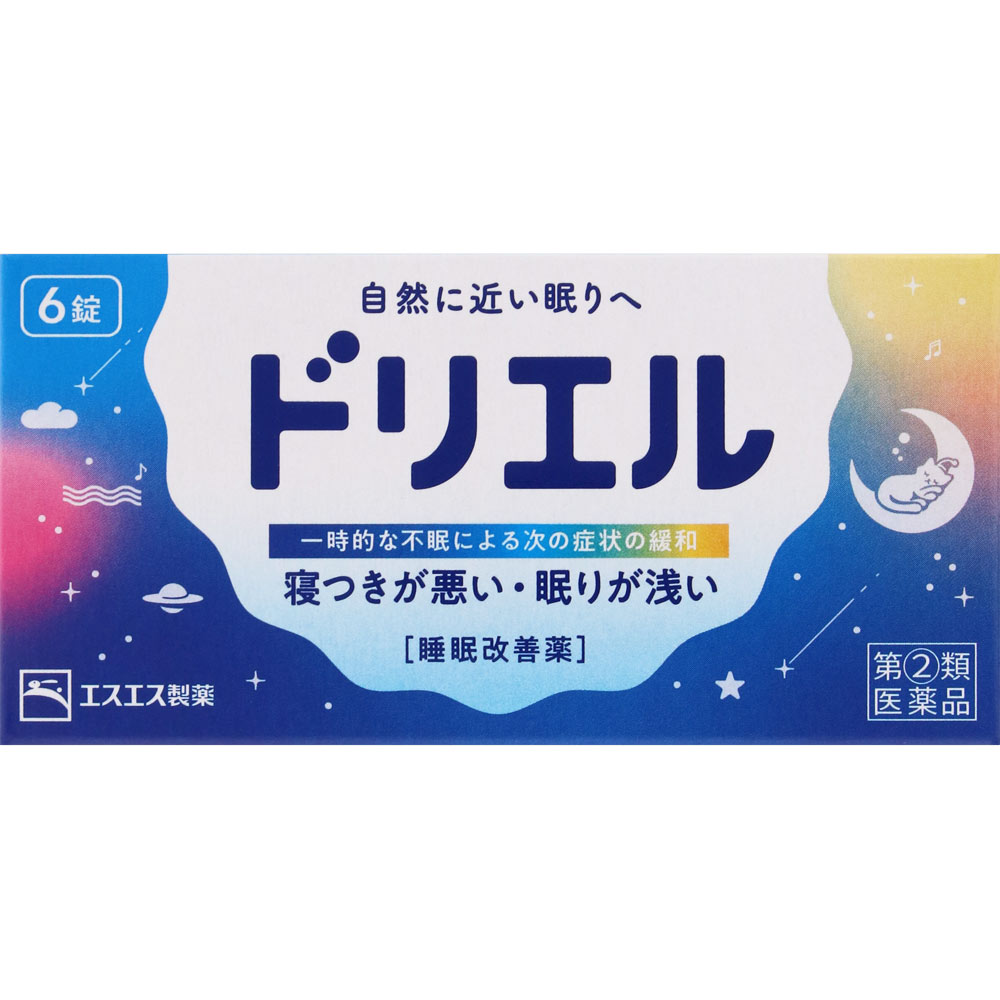 ドリエル ６錠 エスエス製薬 【指定第2類医薬品】
