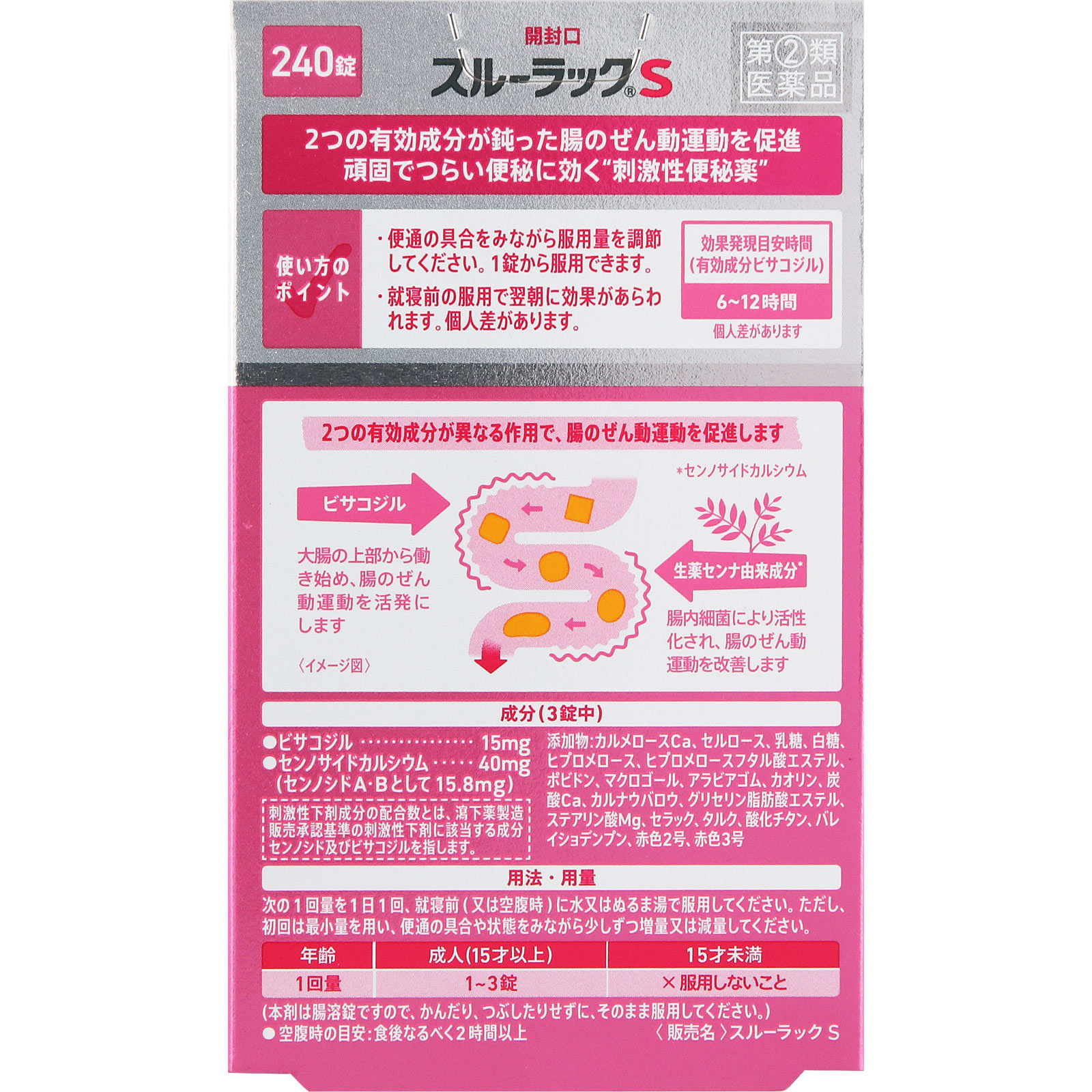 スルーラックＳ ２４０錠 エスエス製薬 【指定第2類医薬品】