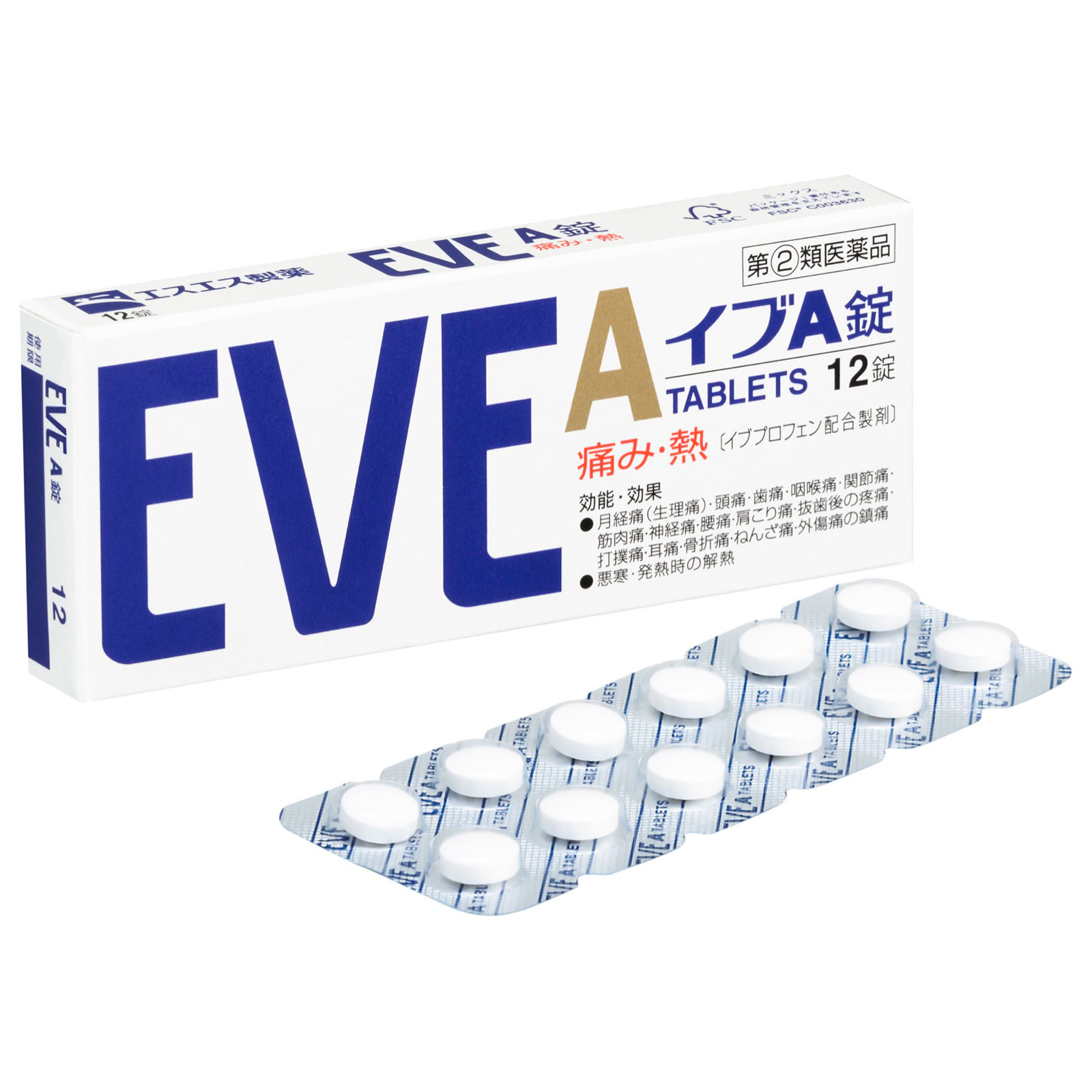 イブＡ １２錠 エスエス製薬 【指定第2類医薬品】