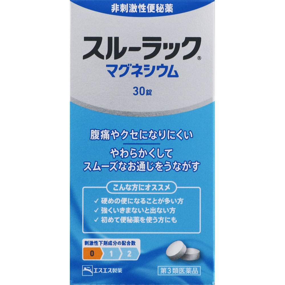 スルーラック マグネシウム ３０錠 エスエス製薬 【第3類医薬品】