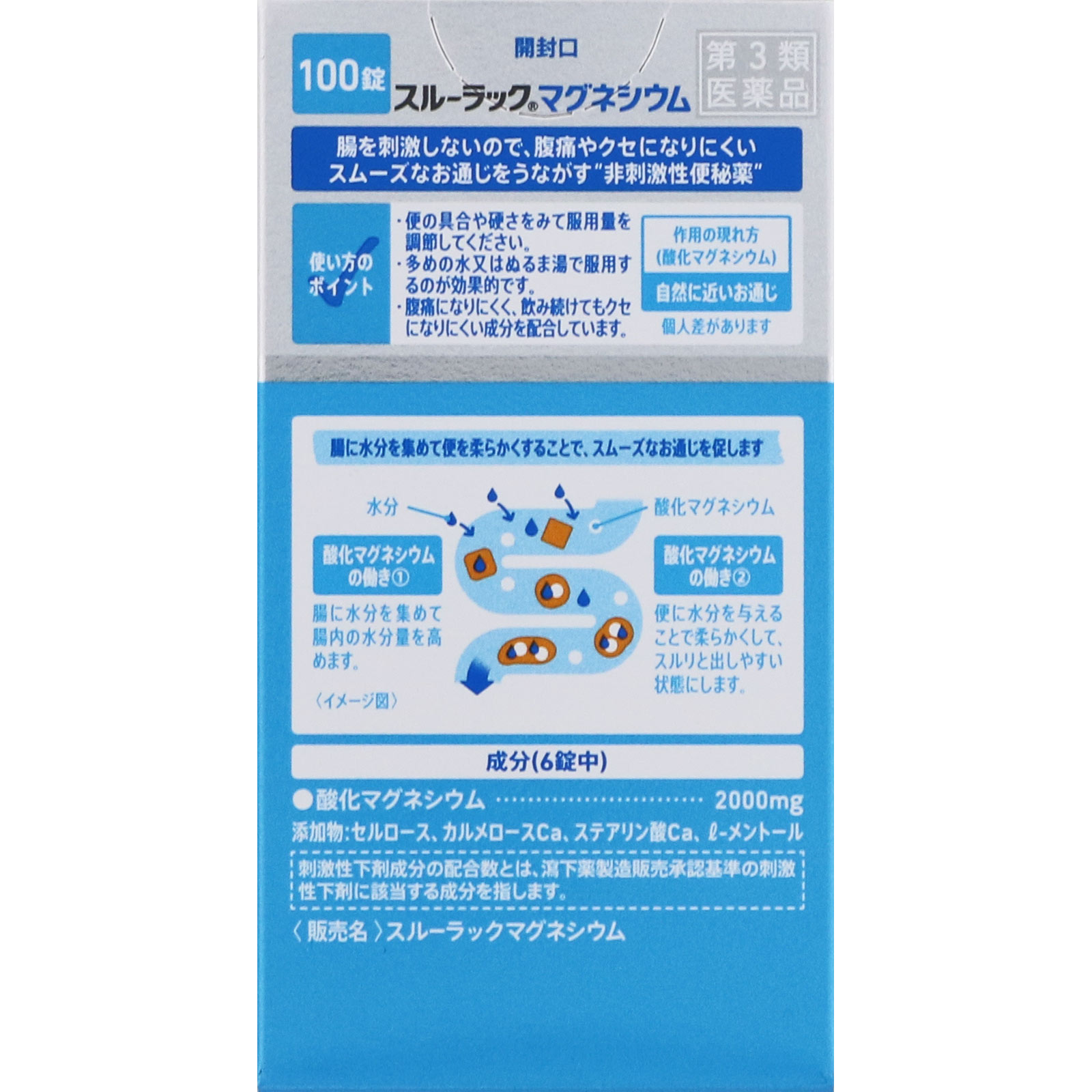 スルーラック マグネシウム １００錠 エスエス製薬 【第3類医薬品】