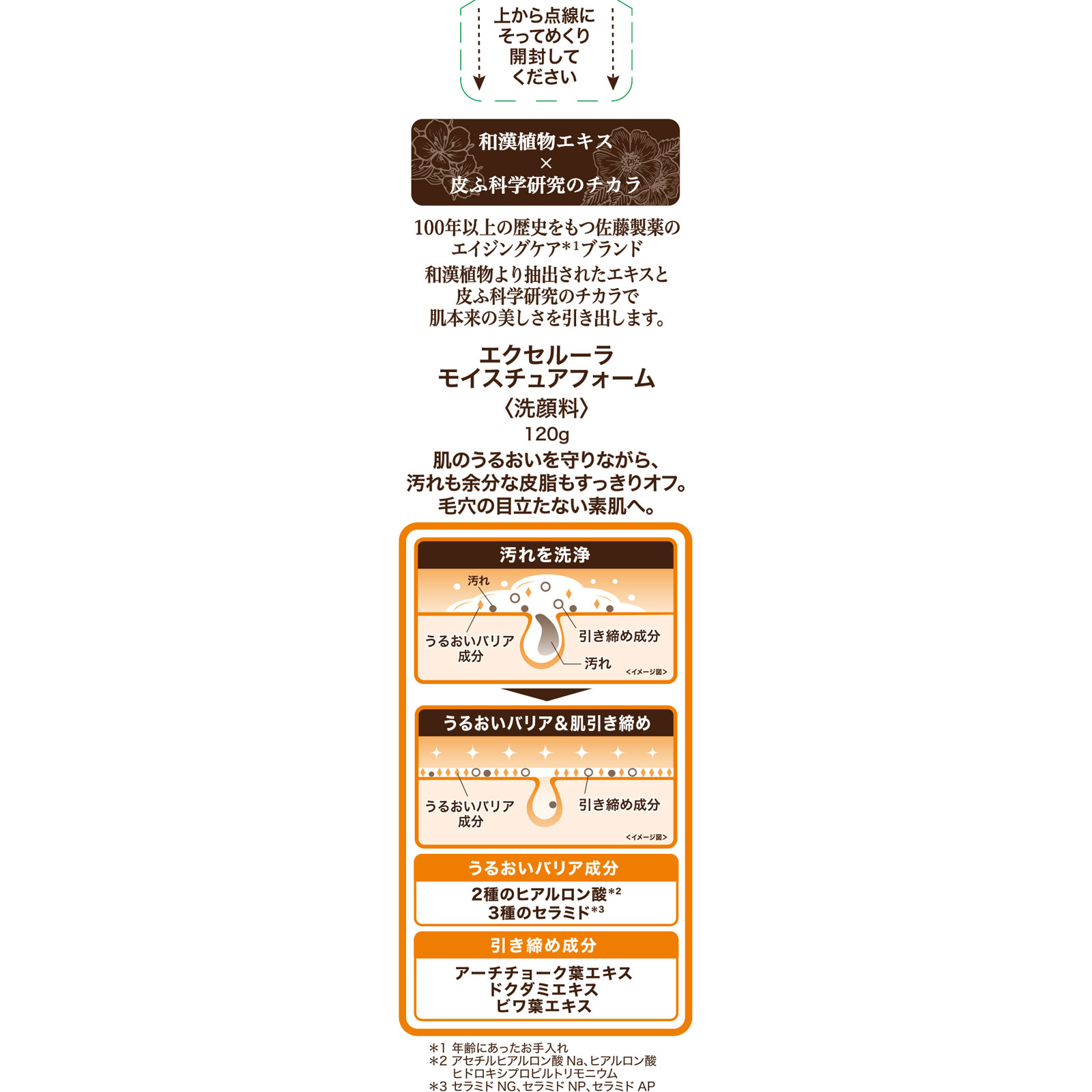 エクセルーラ ＥＸモイスチュアフォーム １２０ｇ 佐藤製薬