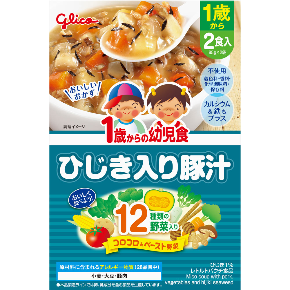 １歳からの幼児食 ひじき入り豚汁 ８５ｇ×２個 アイクレオ