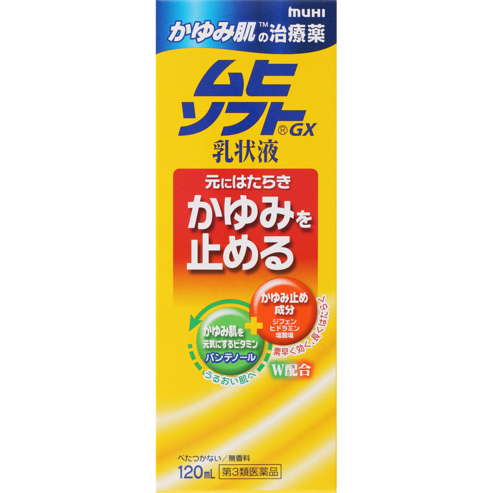 かゆみ肌の治療薬 ムヒソフトGX乳状液 １２０ｍｌ 池田模範堂 【第3類医薬品】