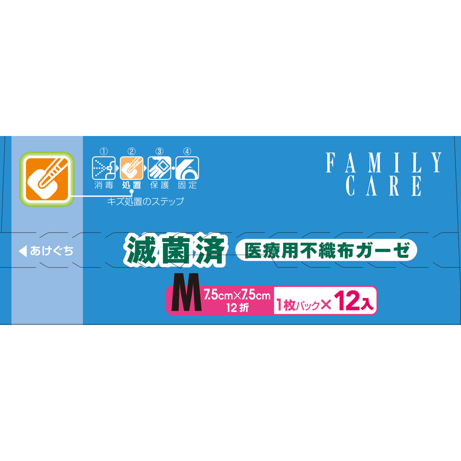 ＦＣステラーゼ　不織布タイプ　Ｍ １２枚入 白十字