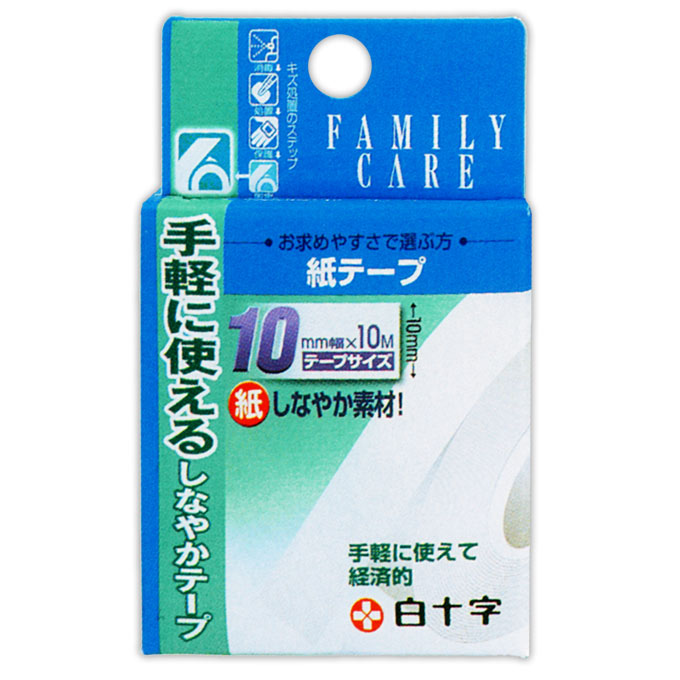 FC 紙テープ １０ＭＭ×１０Ｍ 白十字