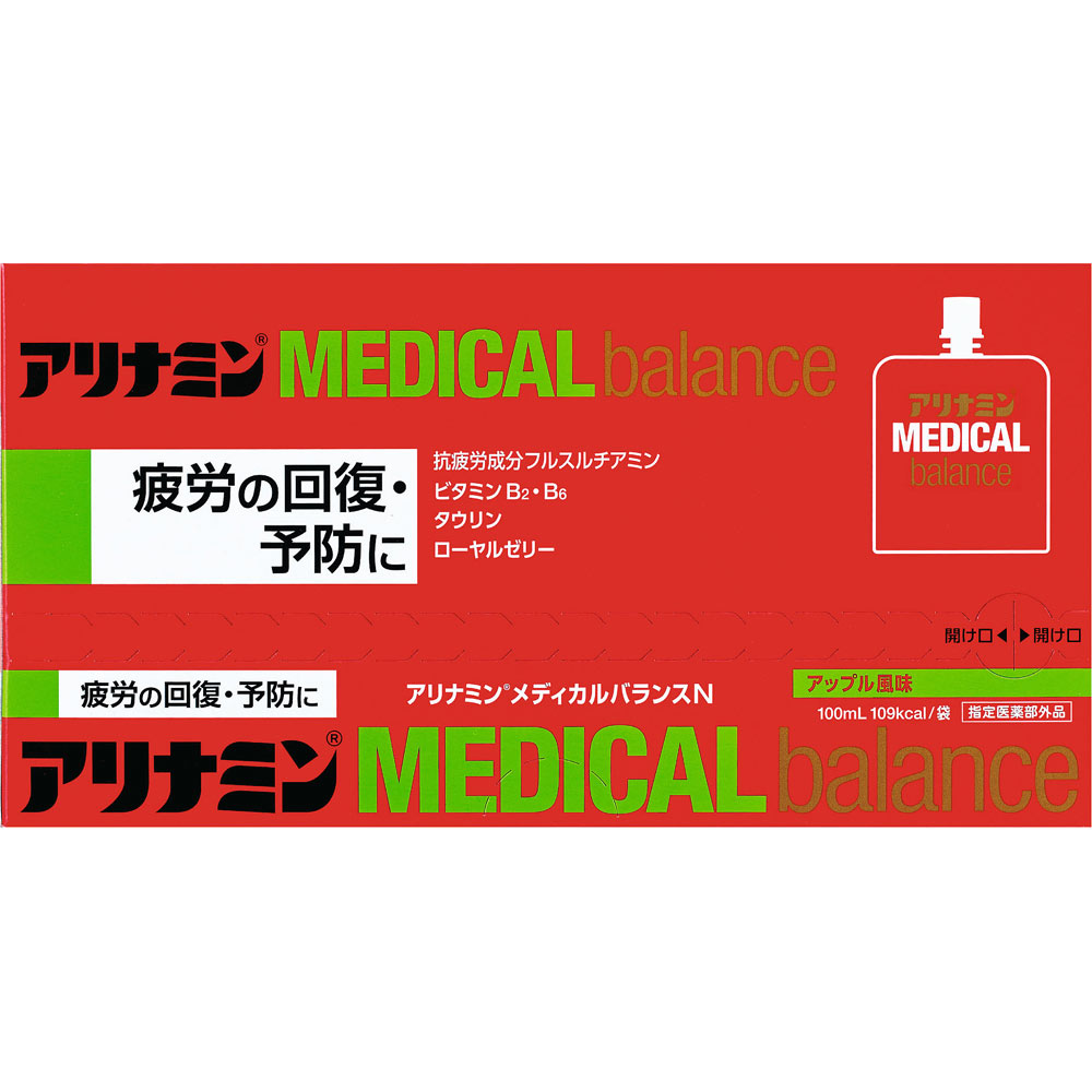アリナミンメディカルバランス アップル風味 １００ｍｌｘ６ アリナミン製薬 (指定医薬部外品)