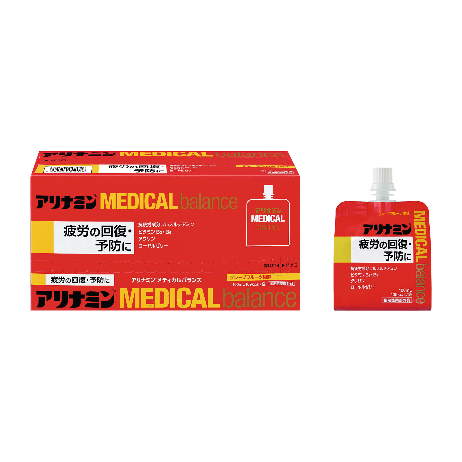 アリナミンメディカルバランス グレープフルーツ風味 １００ｍｌｘ６ アリナミン製薬 (指定医薬部外品)