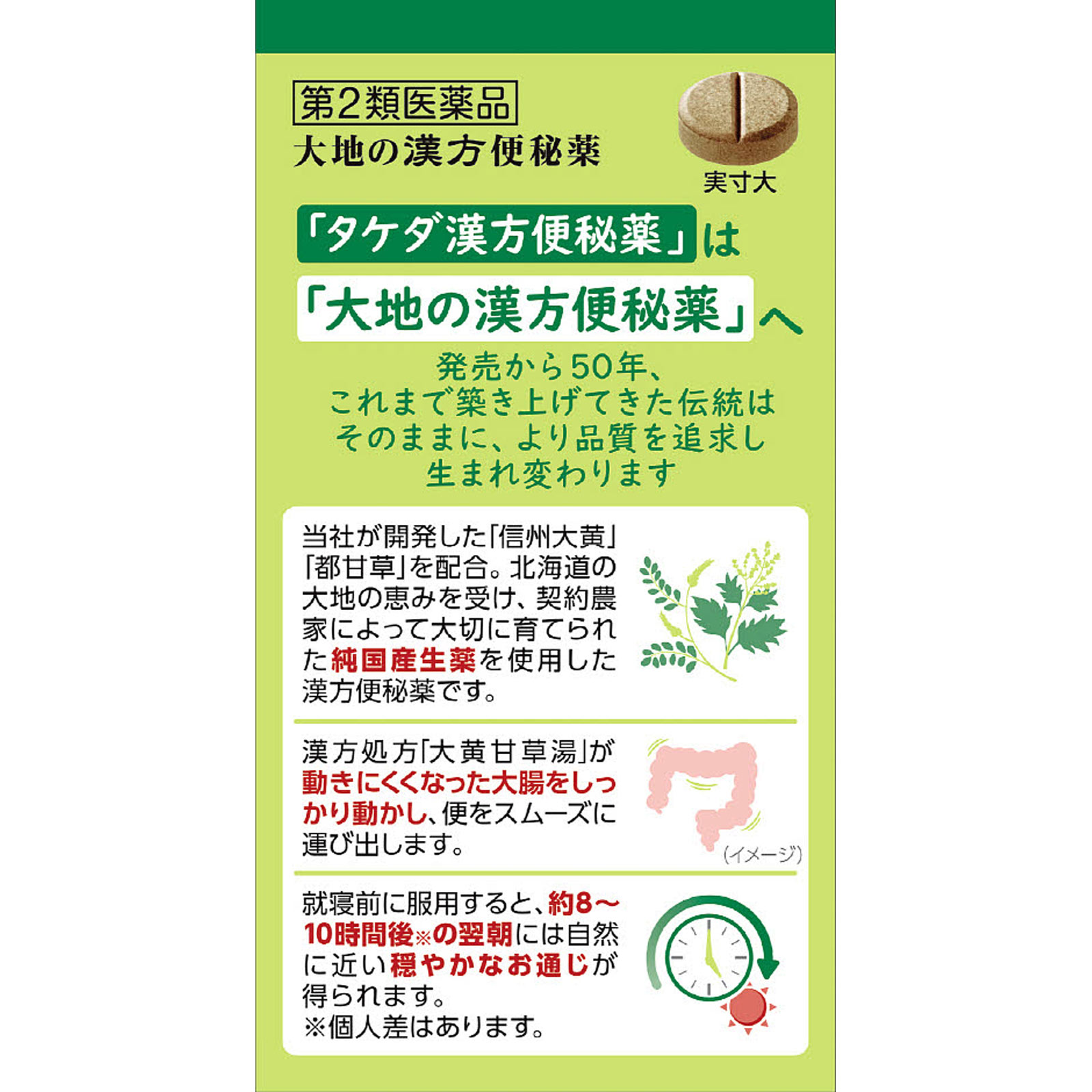 大地の漢方便秘薬 ６５Ｔ アリナミン製薬 【第2類医薬品】