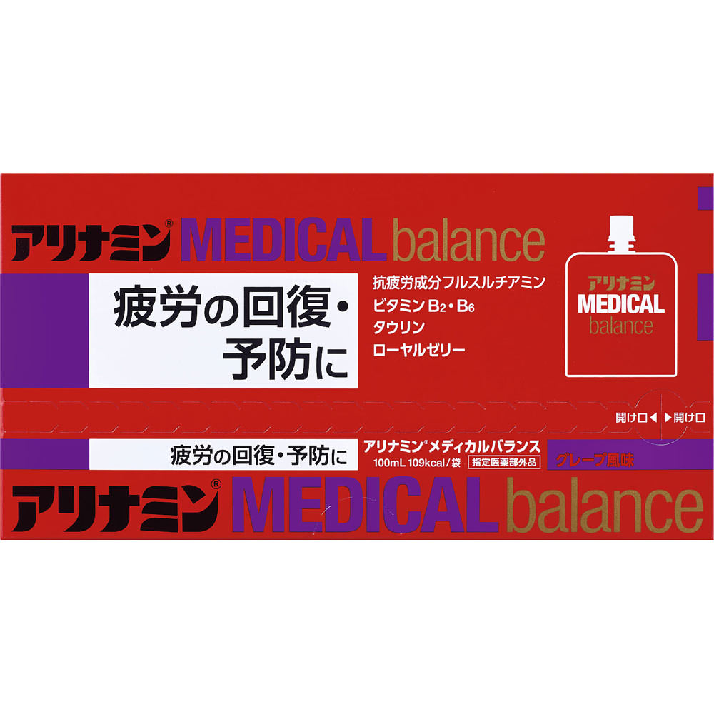 アリナミンメディカルバランス（グレープ風味） １００ｍｌｘ６ アリナミン製薬 (指定医薬部外品)