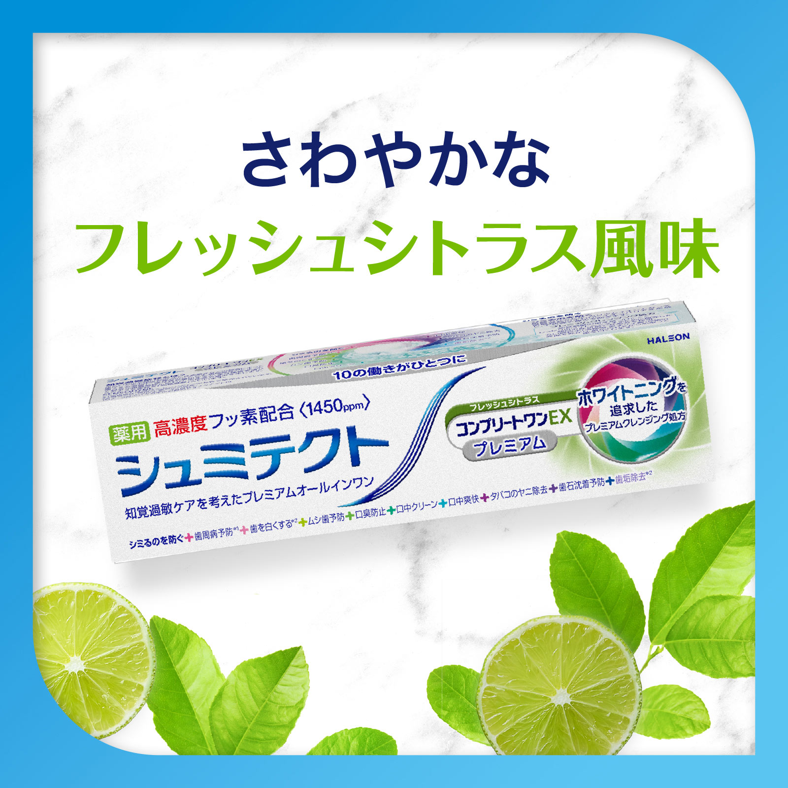 薬用シュミテクト　コンプリートワンＥＸ　プレミアム　フレッシュシトラス ９０ｇ ヘイリオンジャパン (医薬部外品)