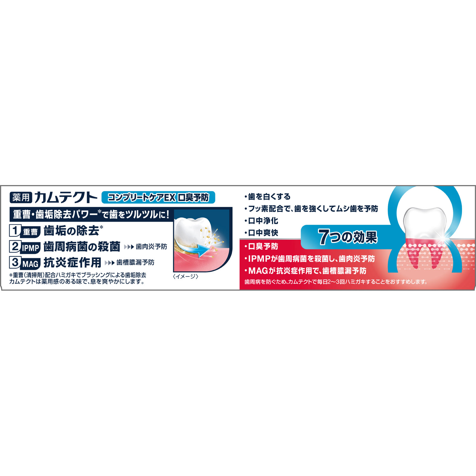 カムテクトコンプリートケアＥＸ口臭ケアプラス １０５ｇ ヘイリオンジャパン (医薬部外品)