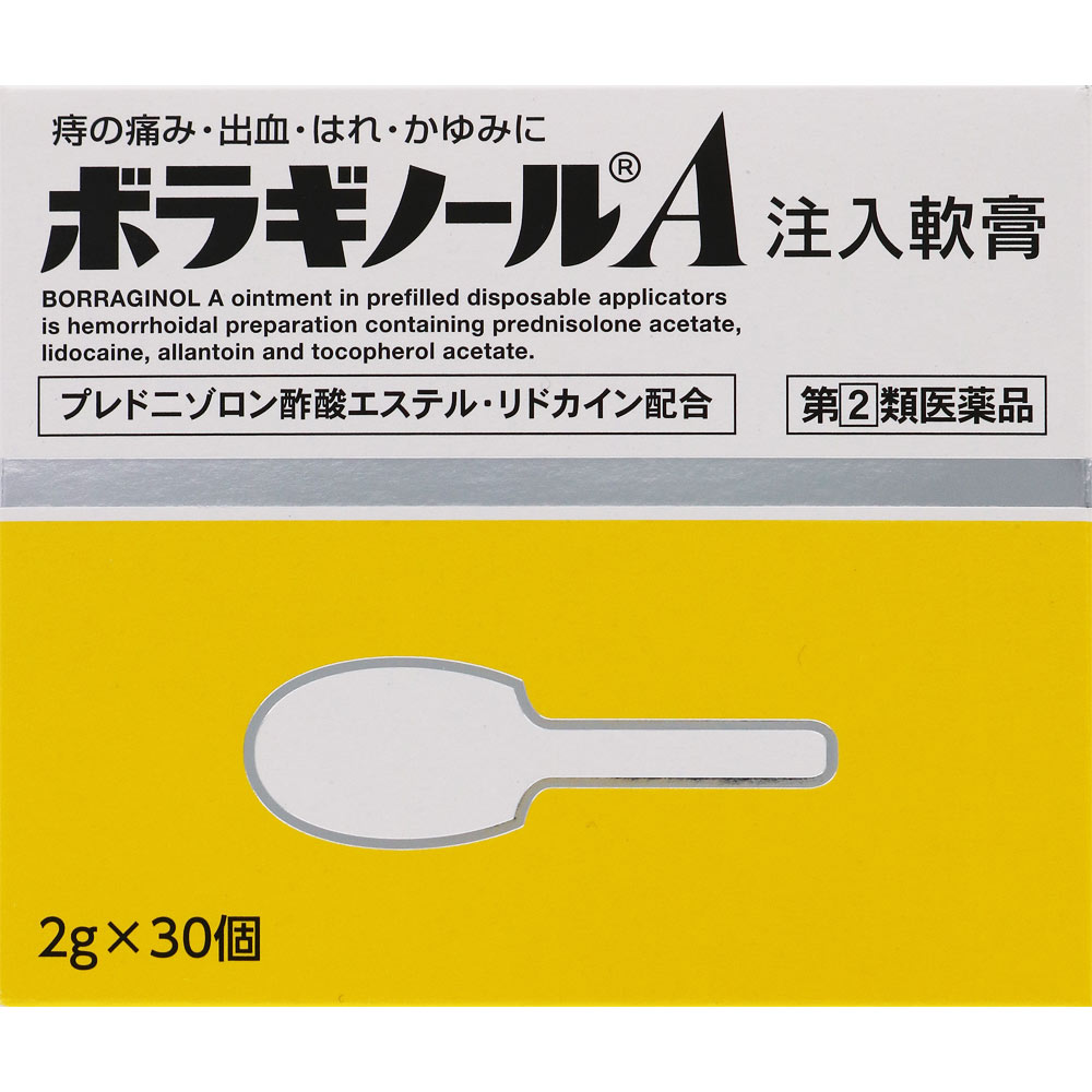 ボラギノールＡ注入軟膏 ２Ｇｘ３０個 天藤製薬 【指定第2類医薬品】