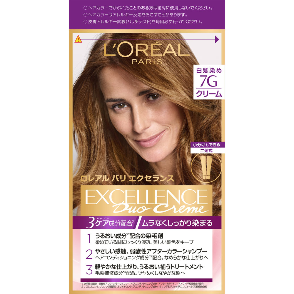 エクセランス　Ｒ　クリームタイプ　７Ｇ　黄味のある明るい栗色 ４８ｇ＋４８ｇ 日本ロレアル (医薬部外品)