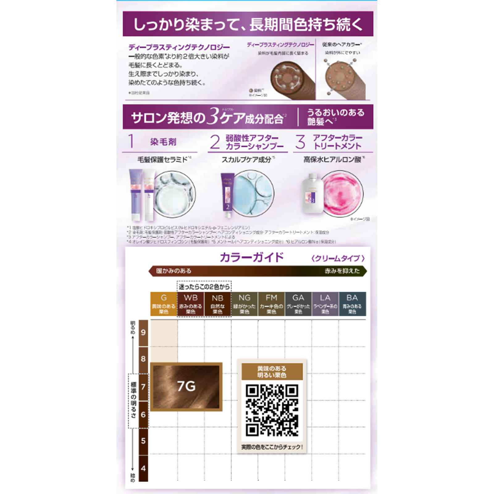 エクセランス R クリームタイプ 7G 黄味のある明るい栗色 48g+48g 日本ロレアル (医薬部外品)