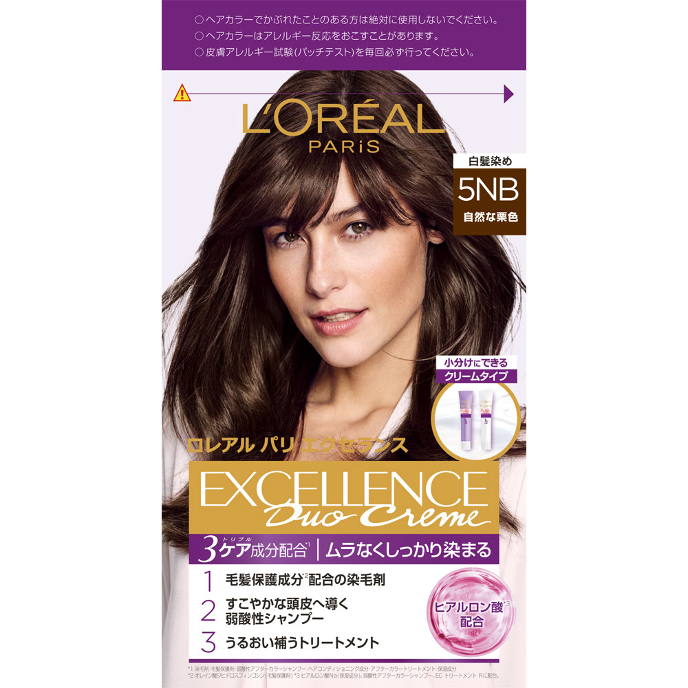 エクセランス　Ｎ　クリームタイプ　５ＮＢ　自然な栗色 ４８ｇ＋４８ｇ 日本ロレアル (医薬部外品)