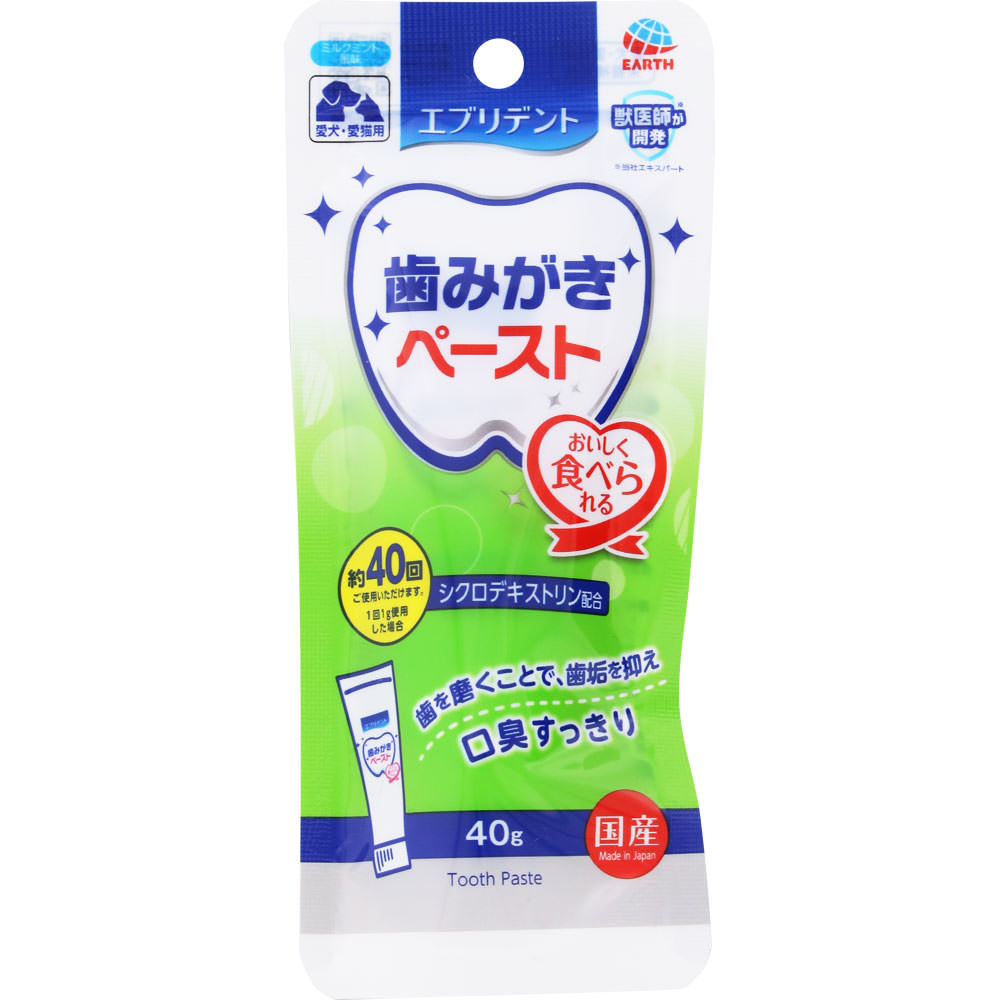エブリデント 歯みがきくん 歯みがきペースト ４０ｇ アース・ペット