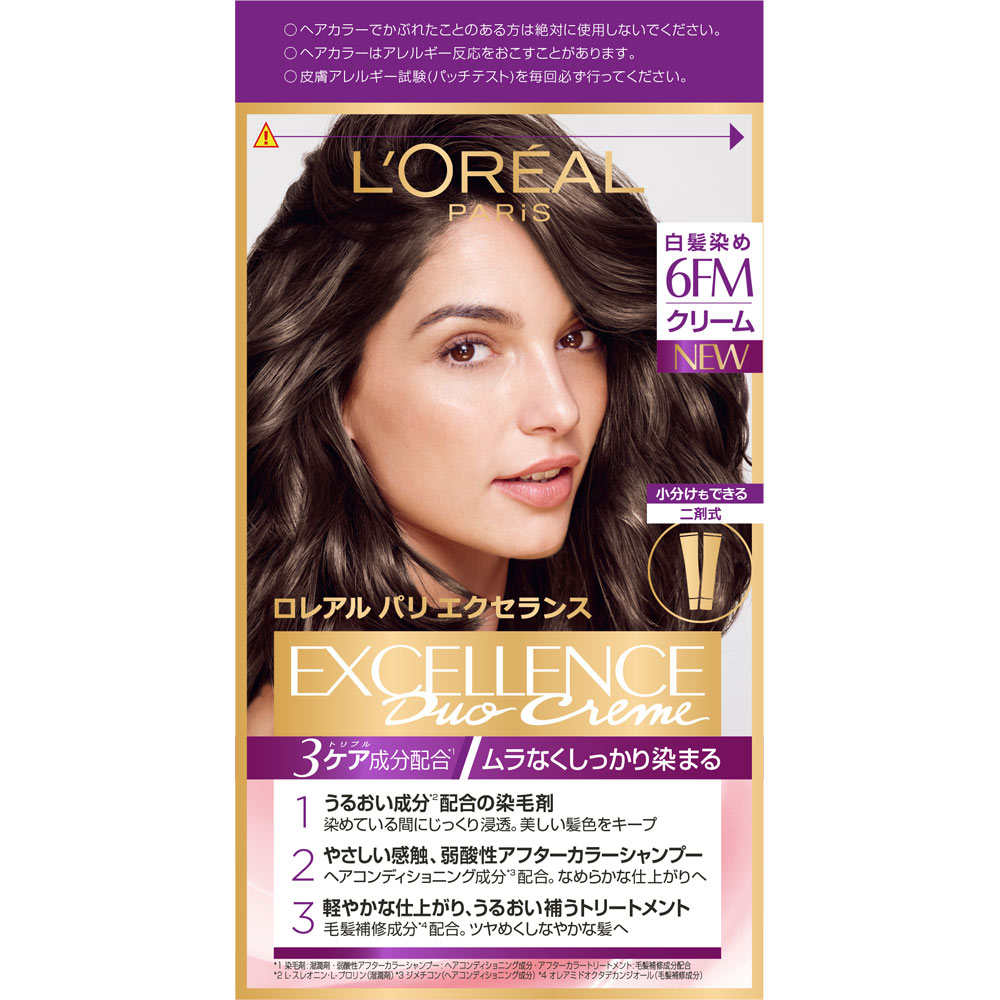 ロレアルパリ エクセランス R クリームタイプ 6FM カーキ色のやや明るい栗色 ４８ｇ＋４８ｇ 日本ロレアル (医薬部外品)