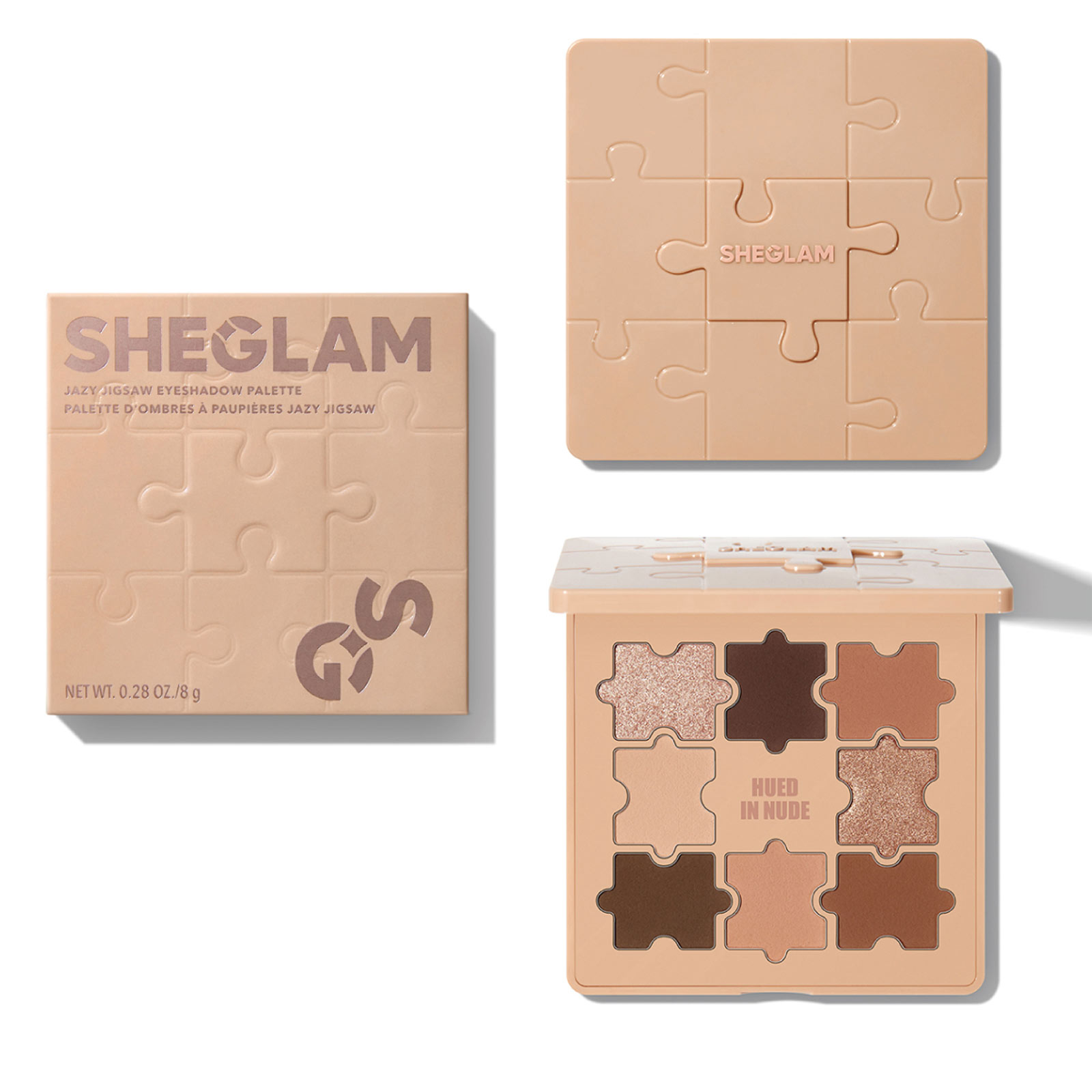 ＳＨＥＧＬＡＭ ジグソーアイシャドウパレット ヒュードインヌード ８ｇ