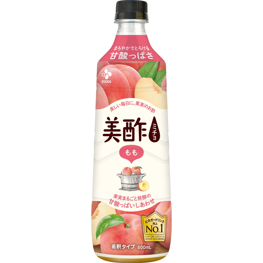 美酢　もも ８００ｍｌ ＣＪ　ＦＯＯＤＳ　ＪＡＰＡＮ