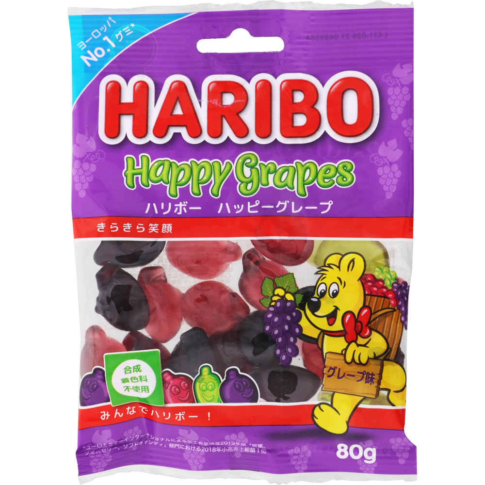 ハリボー ハッピーグレープ ８０ｇ