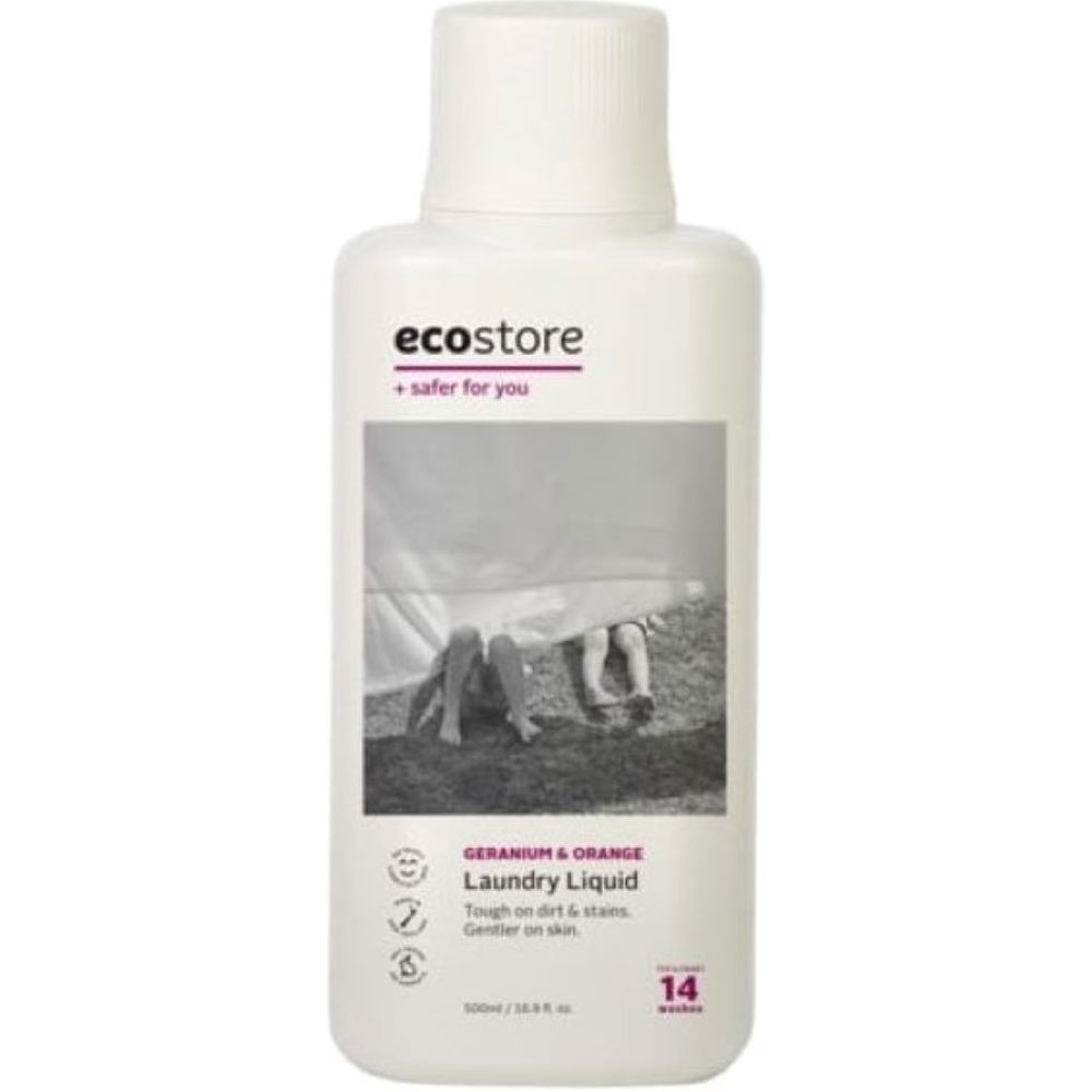 ランドリーリキッド（ゼラニウム＆オレンジ） ５００ｍｌ ｅｃｏｓｔｏｒｅ　ＪＡＰＡＮ