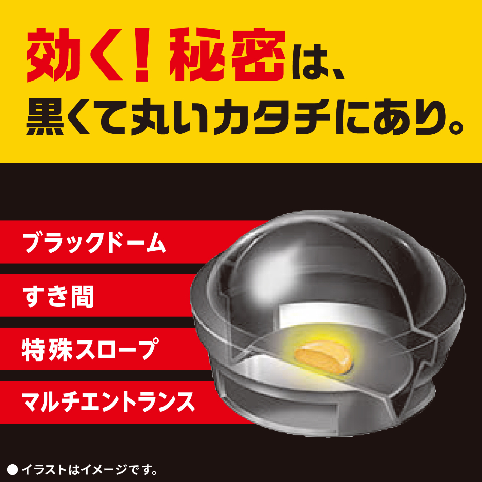 ゴキブリに効く形状