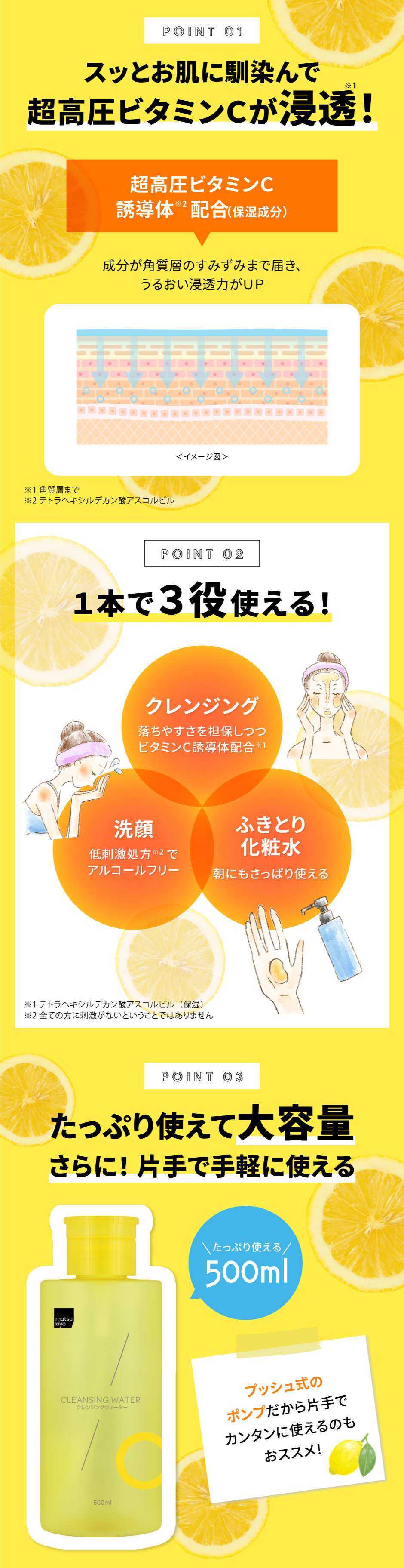 matsukiyo 超高圧VC誘導体 クレンジングウォーター | マツキヨ
