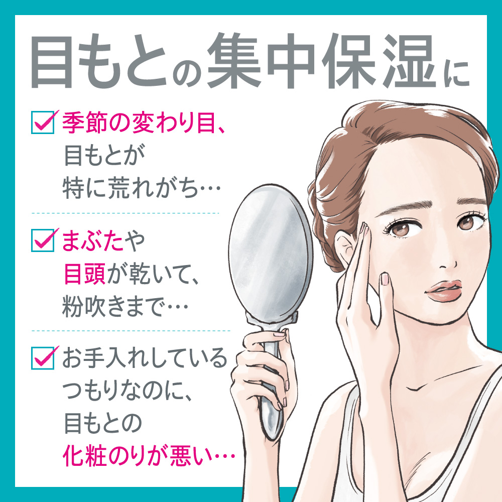 目もとの集中保湿に